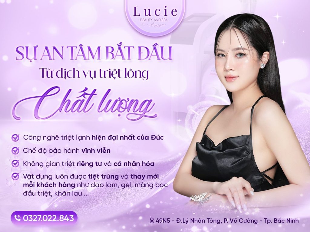 địa chỉ triệt lông ở bắc ninh, triệt lông vĩnh viễn bắc ninh, spa triệt lông bắc ninh, thẩm mỹ viện lucie bắc ninh