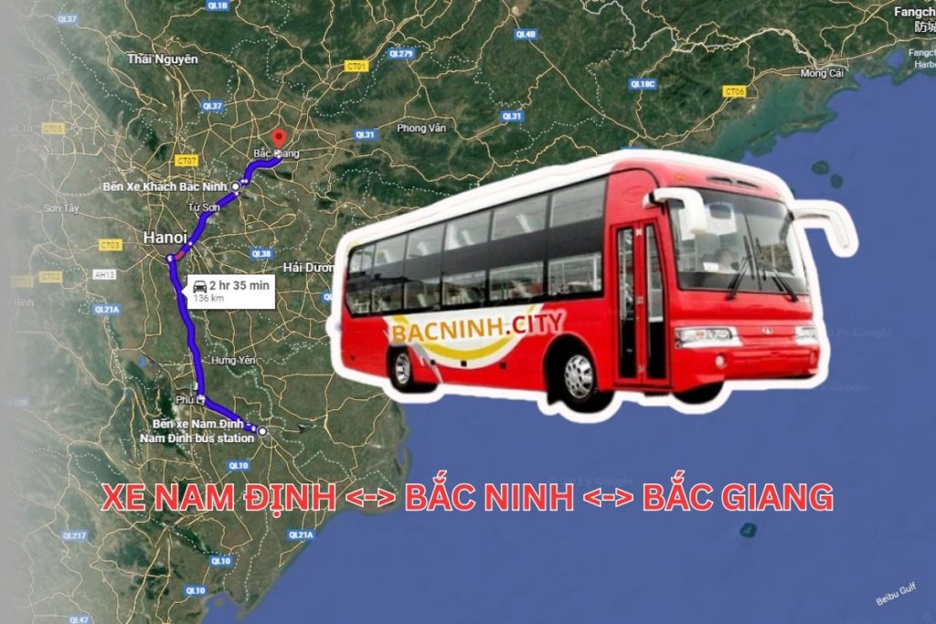 xe bắc ninh nam định, xe nam định bắc ninh bắc giang