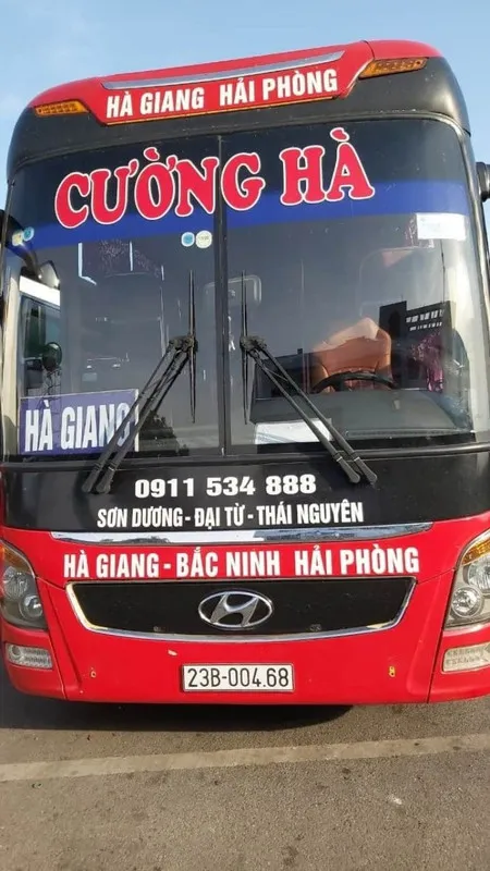 Nhà xe Cường Hà: Hà Giang – Bắc Giang – Bắc Ninh – Hải Phòng