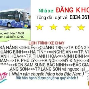 xe đăng khoa lạng sơn bắc giang bắc ninh huế đà nẵng