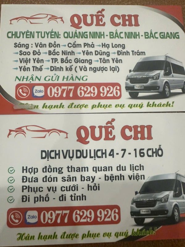 xe quế chi quảng ninh bắc ninh bắc giang yên thế