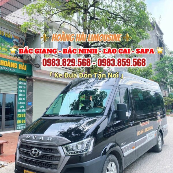 xe hoàng hải limousine bắc giang bắc ninh lào cai sapa